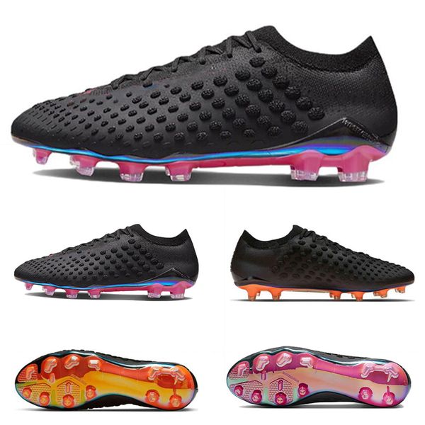 Zapatos de fútbol para hombre Zapatos de fútbol Black Bright Citrus Black Pink Blast Phantom GX Elite DF Link FG Slip-on High Low Boots Cleats Calzado deportivo Zapatillas de deporte Tamaño 39-45