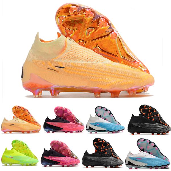 Zapatos de fútbol para hombre Zapatos de fútbol Phantom GX Elite DF Link FG Slip-on High Low Boots Cleats Zapatos deportivos Zapatillas de deporte Tamaño 39-45