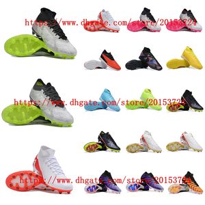 Zapatos de fútbol para hombre Mercurial Superfly IX Elite AG FG botines PHANTOM LUNA ELITE TF Zapatillas de deporte Botas de fútbol de cuero