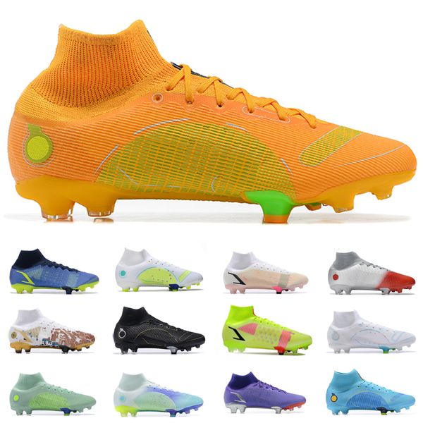 Chaussures de football pour hommes XIV 14 Elite FG Crampons bas CR7 Ronaldo Impulse Cuir extérieur Confortable Knit ACC Bottes de football eur 39-45