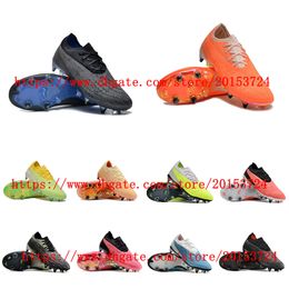 Chaussures de football pour hommes Phantom GX Elite SG Firm Ground Cuir souple Crampons confortables Bottes de football