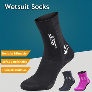Calcetines para hombre 1 par 3 mm de neopreno nonslip para adultos calientes calientes zapatos de traje de traje de marco para hombres para hombres natación 220826