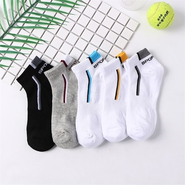 Calcetines para hombre 10 pares de calcetines de tobillo de hombres de alta calidad transpirable algodón deportes sox para malla masculina atlética verano corte fino corto sokken tamaño 3843 220923