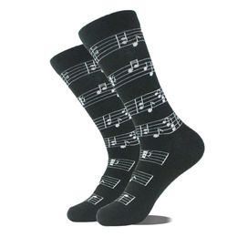 Calcetines masculinos animales es divertido nota musical hombres para mujeres tripulación unisex de moda calcetín clásico de algodón meias ciencia nerd primavera verano otoño invierno calcetín