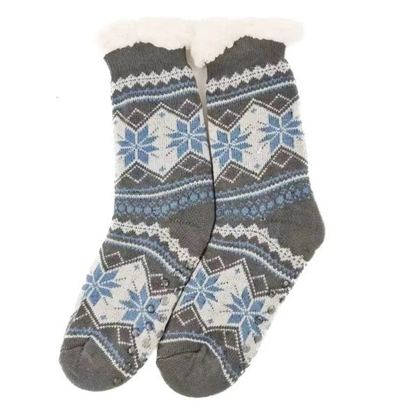 Chaussettes pour hommes Noël hiver chaud hommes moelleux court plus velours doux thermique antidérapant plancher chaussette floue mâle épaissi cadeaux en 231027