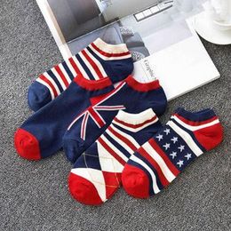 Calcetines para hombre Miya mona 1 par de tejido a cuadros de estilo británico para hombres calcetines diarios de algodón de algodón de moda baja