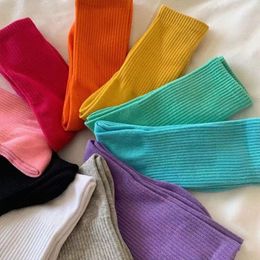 Herensokken tech fleece designer kleurrijke damessokken snoep kleur ademend zweetafvoerend paar sokken NK print k37w #