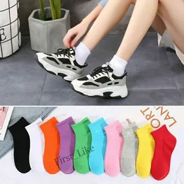 Mens Socks Women Men Cotton All-Match Classic Ankle Hook Ademend zwart-wit voetbal basketbal sportsok