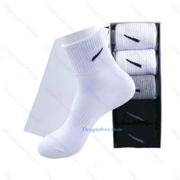 Calcetines para hombres diseñador para mujer clásico negro gris unisex socken clásico meias gancho color sólido baloncesto de baloncesto deportes calcetines calzini 5 pares