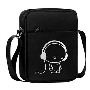 Mens Color Sólido Mini Casual Pequeño Satchel Crossbody Bolsa Versátil Estudiante INS Tendencia Teléfono Móvil Hombro Deportes Boy Bolsas y240307