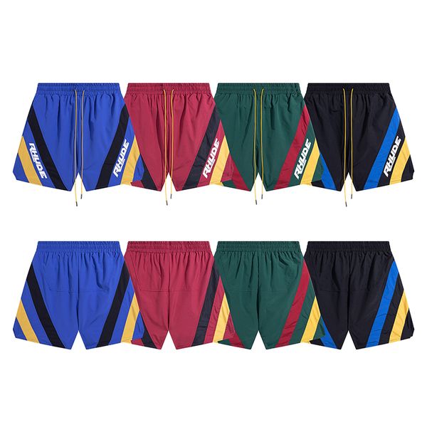 Pantalón de chándal de color sólido para hombre Parejas casuales Pantalones de jogging Pantalones cortos de calle alta para hombre Pantalones cortos reflectantes para mujer Hip Hop Streetwear Tamaño S-XL U41X