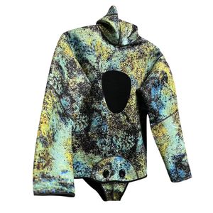 Heren Spearfishing 1.5/3 mm wetsuits camouflage neopreen één stuk duik gratis duikpakken met borstkussen voor koud water zwemmen