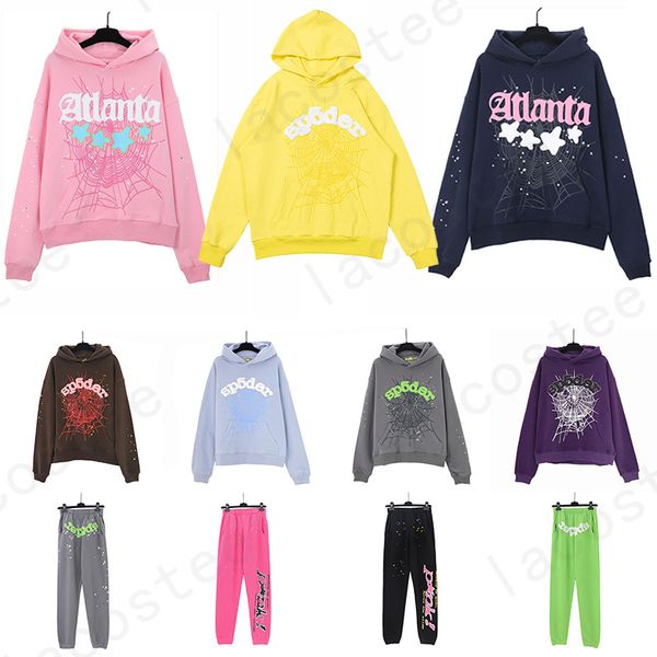 Hommes Spider Sweats à capuche Sp5ders Pull Designer Rose Rouge Femmes Sweat à capuche Pantalons Mode Lâche Sp5der Hoodys Young Thug 555555 Graphique Vêtements à capuche Sweatshirts