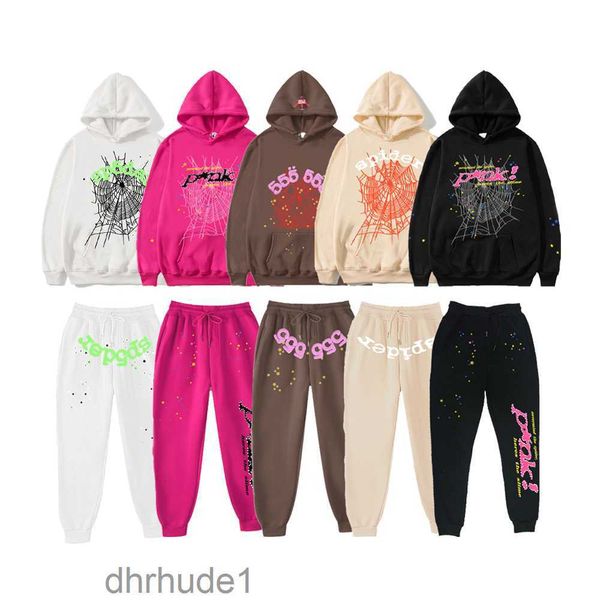 Survêtements pour hommes Spider 555 Sp5der Sweat à capuche Young Thug 555555 Sweat-shirt d'impression de créateur en deux pièces avec sweat-shirt Spider pour femmes Taille s m l xl xxl IRS4 IRS4