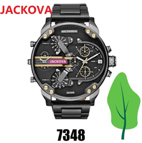 Deportes para hombre Reloj de esfera grande Movimiento de cuarzo de 50 mm Reloj de tiempo masculino Reloj de cuero Banda de acero inoxidable Presidente Niza Relojes de pulsera clásicos al por mayor y al por menor