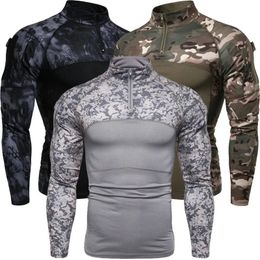 Heren Sport Outdoor Militaire Camouflage T-shirt met lange mouwen Fashion Casual shirt met lange mouwen 240131