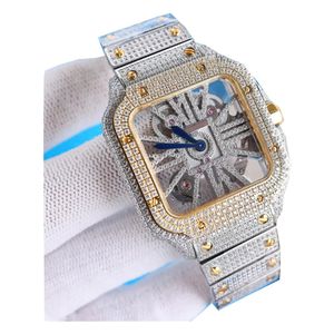 Mentes Sports Quartz Watch Classic Hollow Diamond Design Hot Vendre des montres de haute qualité 39,8 mm Designer Wristwatch Business Leisure