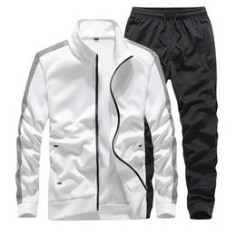 Juego de ropa deportiva para hombres trajes de otoño macho casual traje deportivo 2 piezas Sweatshirtpants Ropa de marido Plus Tamaño 7xl 240516