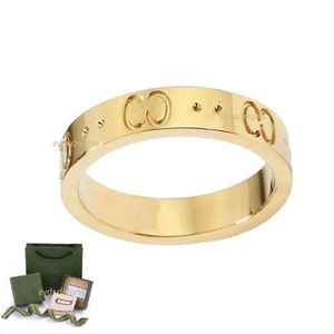 Banda de aço inoxidável dos homens ouro prata rosa ouro luxo amor anel moda unisex casal anéis designer jóias para mulheres qipbl