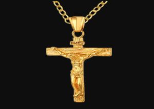 Mens roestvrijstalen ketting goud zilver Jezus hanger ketting nieuwe mode hion hiphop kettingen sieraden modeontwerp5468092