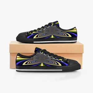 Herensteekschoenen Custom Sneakers Hand verf canvas Women Fashion Grape Low Breathable Walking Jogging Trainers
