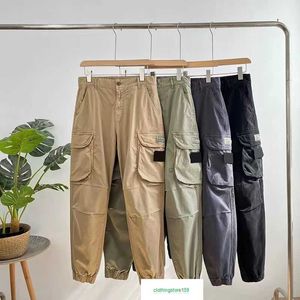 Mens Stone Badge Patches Island Vintage Cargo Pants Designer Big Pocket Overalls Track Pant Sweaterpants Leggings Lange sportbroeken Lange sportbroeken