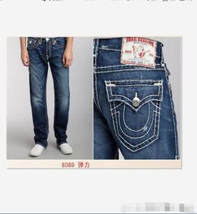 Heren rechte jeans lange broek broek heren heren ware grove lijn religie jeans kleding man casual potloodbroek blauw zwarte denim pant2692425