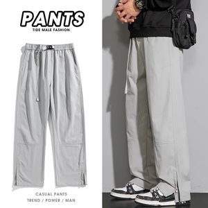 Pantalon ample à jambes larges pour hommes, Streetwear décontracté, mode Y2k, commentaires coréens, beaucoup de vêtements, M-4xl, 240318