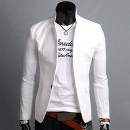 Hommes élégant décontracté solide Blazer affaires mariage fête Outwear manteau costume hauts mâle printemps automne costume mâle Slim hauts 220808