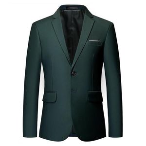 Mens stijlvolle kleurrijke slim fit casual blazer jas groen paars zwart geel bruiloft prom formele blazers jassen voor mannen herenpakken