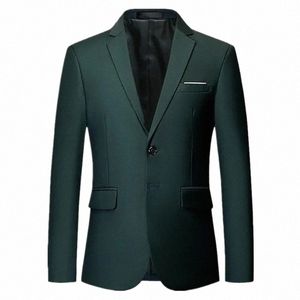 Hommes élégant coloré Slim Fit jolie pochette veste vert violet noir jaune mariage bal costume formel manteaux pour hommes s1rc #
