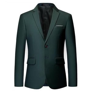 Mens Stijlvolle Kleurrijke Slim Fit Casual Blazer Jas Groen Paars Zwart Geel Bruiloft Prom Formele Blazers Jassen Voor Mannen Men's3082