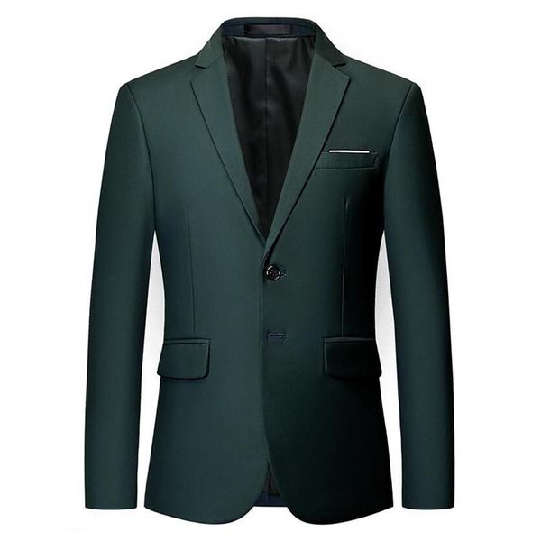 Hommes Élégant Coloré Slim Fit Casual Blazer Veste Vert Violet Noir Jaune De Mariage De Bal Formelle Blazers Manteaux Pour Hommes Costumes Pour Hommes