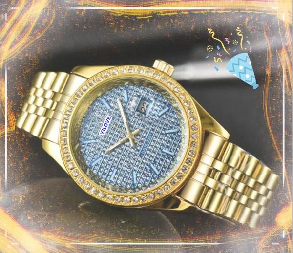 Mens élégants Femmes Automatic Quartz Watchs Watches Date Date Date Date Diamonds Anneau Dot horloge Trois Stiches Design Elegant Hour Calendar Business Business Bracelet Watch Gifts