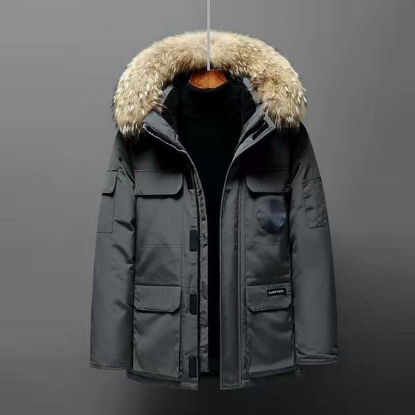 Abrigo de estilista para hombre Moda de invierno Ganso canadiense Hombres Mujeres Abrigo Chaquetas con cremalleras Abajo Prendas de abrigo para mujer Causal Hip Hop Parkas canadienses bape naruto