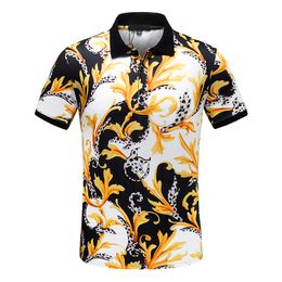 Estilista para hombre Camisas polo Polos italianos de lujo para hombres Ropa de diseñador Mangas cortas Moda Camisetas de verano Tamaño asiático m-3xl 11