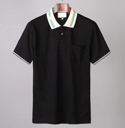Mens stylist korte mouw brief polo t-shirts Italië mannen kleding mode casual man zomer t-shirt beschikbaar gestreepte losse maat M-3XL # 0022