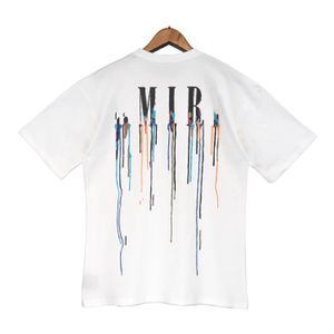 Heren Stylist T-shirts Dames Ontwerpers Losse Tees Mode Grafische Print Jersey Mans Zwart Paint-drip Core Logo T-shirt Casual Shirt Luxe Oversized Kleding