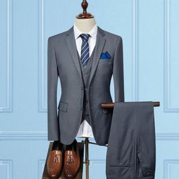 Trajes para hombres Blazers 3 piezas Traje de traje de traje de traje masculino