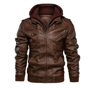 Hommes costumes Blazers mode veste en cuir automne décontracté moto col mince PU manteau coupe-vent 221123