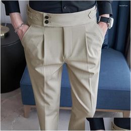Combinaison pour hommes Blazers de style coréen homme pantalon de combinaison de luxe