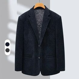 Herenpakken Blazers Vrijetijdspakjas voor heren Lente en herfst Dikke strijkvrije zakelijke wol Kleine middelbare leeftijd Single West-jas 231123