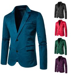 Heren Pakken Blazers Jasje Casual Party Jas Slim Fit Single Breasted 5 kleur Optionele Blazer voor Mannen 231016