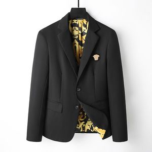 Heren passen modeontwerper Blazers Man Classic Casual Floral Print Jacket Long Sleeve Suits For Men Business Coats