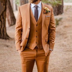 Costumes pour hommes Costume de mariage pour hommes 2023 Design italien sur mesure 3 pièces élégant formel marié porter Blazer gilet pantalon Costume Homme