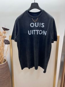 Brand d'été pour hommes conception de lettromage de mode US Taille Version lâche du t-shirt à manches courtes T-shirt de concepteur de luxe de haute qualité