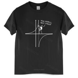 Camiseta de algodón de verano para hombre, camisetas holgadas, camiseta de matemáticas "You Shall Not Pass", camiseta unisex de dibujos animados para hombre y mujer, camisetas informales