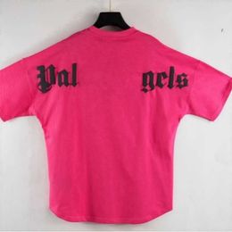 Heren Summer T-shirt Graffiti T-shirt Palms Palmangel City Designer Limited Inkjet Graffiti Letter Drukken Angel voor heren zeilboot korte mouwen Casual QA13