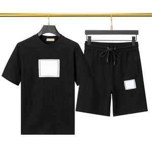 Mode de survêtement d'été pour hommes Pulls t-shirt Tendance classique Shorts Sportswear Outfits designer col rond pur coton Noir Blanc femmes costume Sweat Suits M-3XL