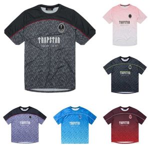 Mens Summer Trapstar Football Jersey T-shirt Designer Casual Tops No.22 Gedrukt Street Fashion Shirt met korte mouwen 9bre
